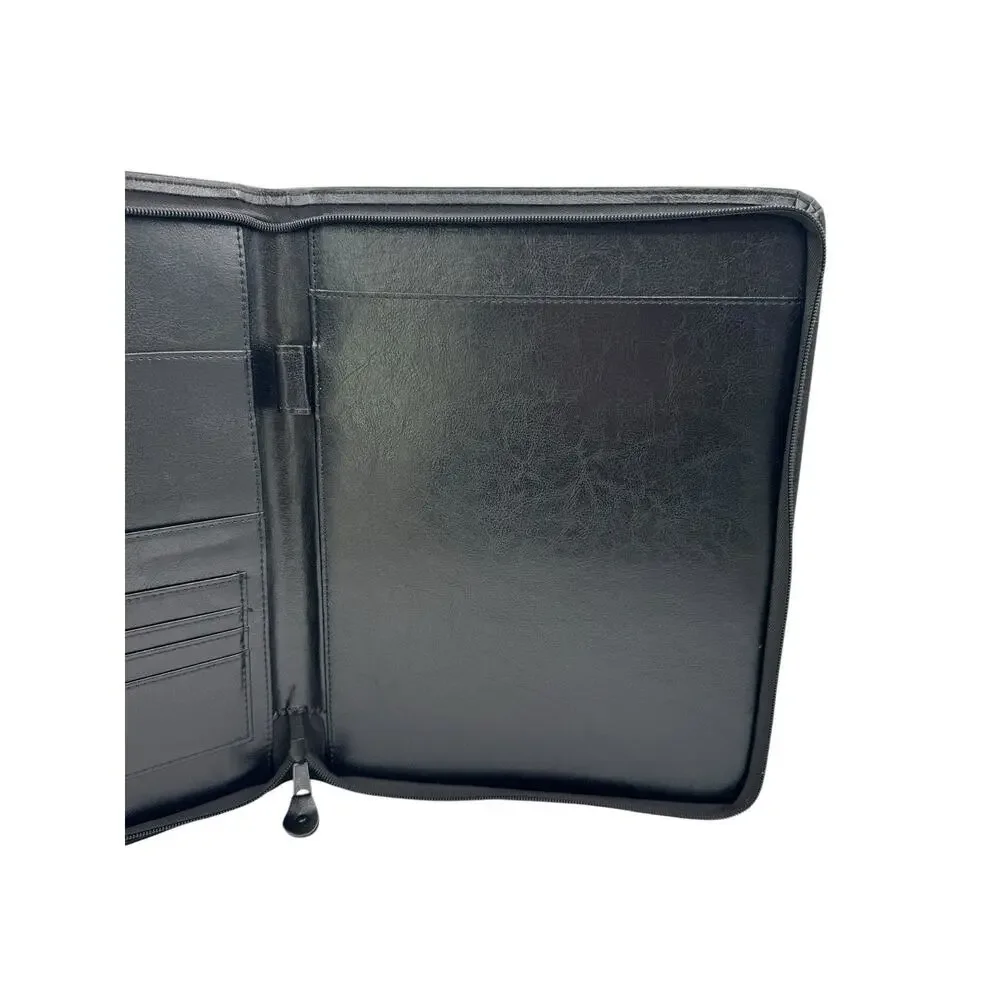 Berkshire Hathaway Home Services Padfolio Zip Around Folder Black Organizer BHHS